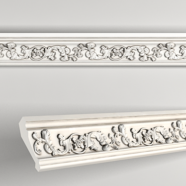 Elegant Cornice for Your Home 3D model image 1 