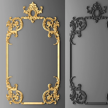 Elegant Photo Frame Stand 3D model image 1 