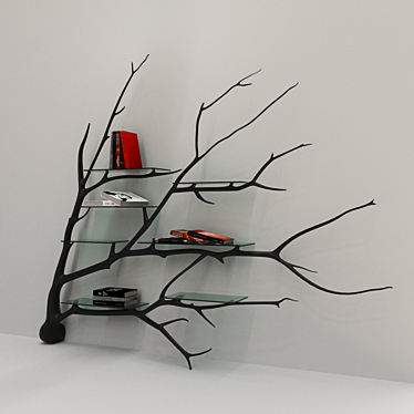 Tree Bookshelf: Organize Your Collection 3D model image 1 