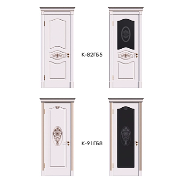 Andreevskie Dveri K-82GB5_K-91GB8: Elegant Door Designs 3D model image 1 