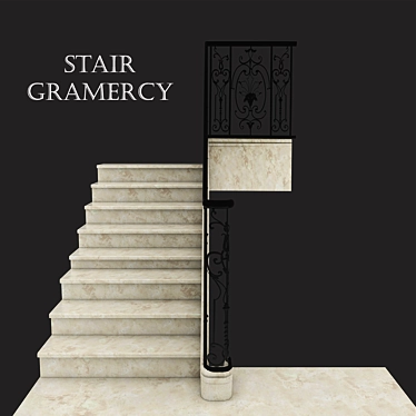 French Renaissance Staircase: Gramercy & Co. for Ralph Lauren 3D model image 1 