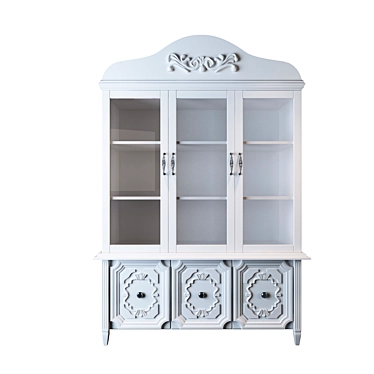 Elegant European Cabinet 3D model image 1 