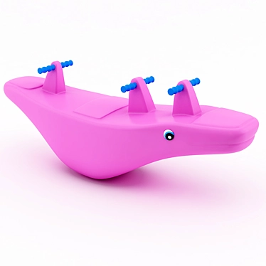 Amusing Croco Teeter-Totter 3D model image 1 