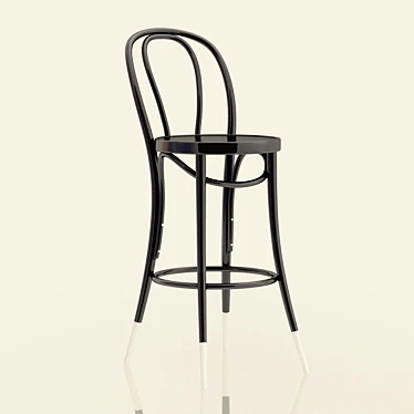 Luxury Thonet Bar Stool 3D model image 1 