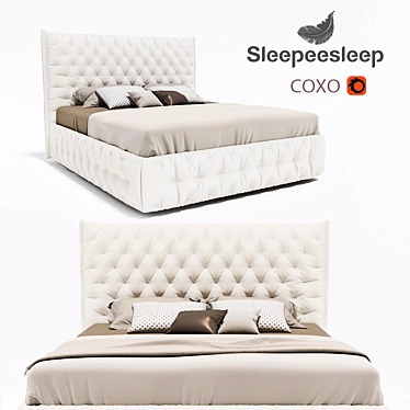 Soho Bed - The Ultimate in Sleep Comfort 3D model image 1 