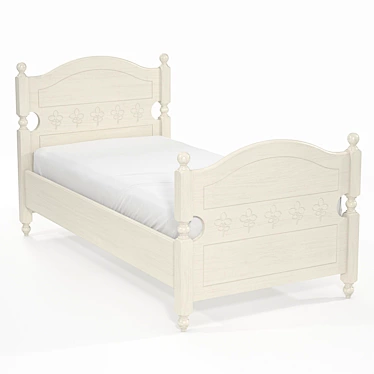 "OM" Bed Svetlitsa KS-16: Elegant and Comfortable 3D model image 1 