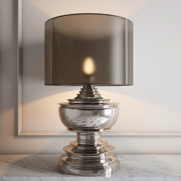 Elegant Pagoda Table Lamp 3D model image 1 