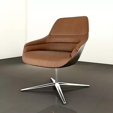 Luxury Kyo Lounge Chair: Ultimate Comfort 3D model image 1 