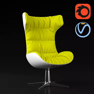 Regina Armchair: Sleek and Comfortable 3D model image 1 