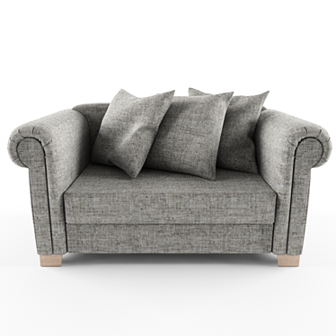 Title: Realistic-Sized Photo-Inspired Sofa 3D model image 1 