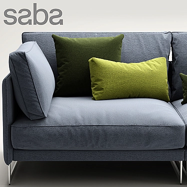 Saba Italia LIVINGSTON: Elegant Sofa and Chair 3D model image 1 