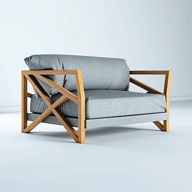 Elevate Your Comfort: Lounge Armchair 3D model image 1 