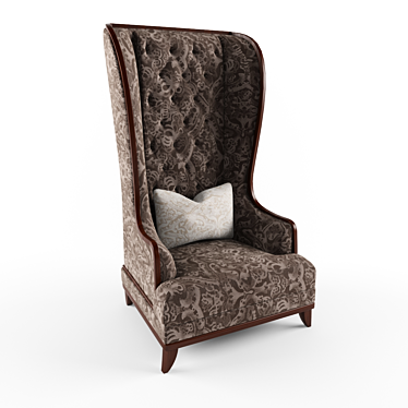 Elegant Armchair Model 3D model image 1 