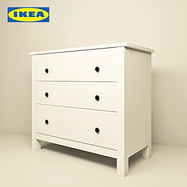 Classic and Spacious IKEA HEMNES Chest 3D model image 1 