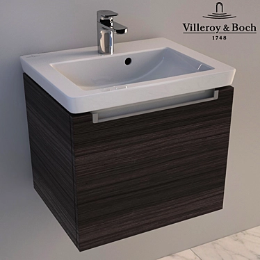 Villeroy & Boch Subway 2.0 Wall-Hung Washbasin 3D model image 1 