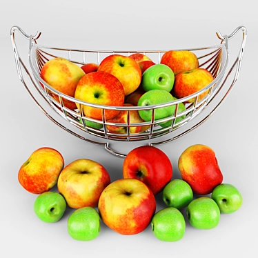  Fresh Crunchy Apples for Cooking 3D model image 1 