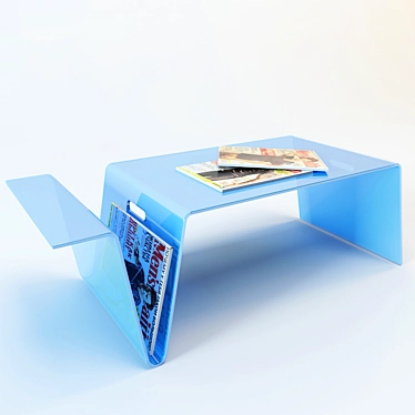 Versatile Magazine Rack Table 3D model image 1 