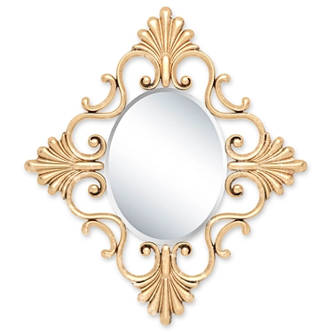 French Fans Wall Mirror by Christopher Guy 3D model image 1 