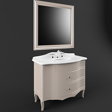 GAIA Serge Bathroom Cabinet 3D model image 1 