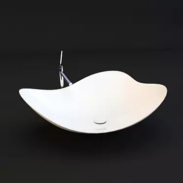 Modern Rustic Ceramic Sink 3D model image 1 