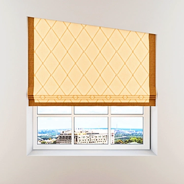 Versatile Roman Window Curtains 3D model image 1 