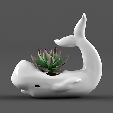 Title: Ceramic Flower Pot Kit 3D model image 1 