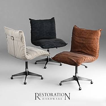 Restoration Hardware Desk Chair 3D model image 1 