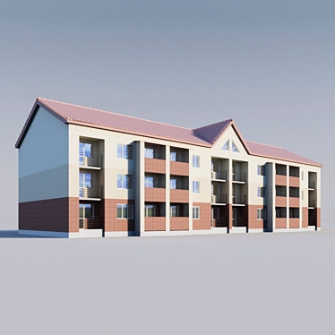 2-Section Residential House | Charming Model on Chekhov Street 3D model image 1 