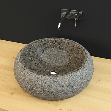  Natural Stone Sink 3D model image 1 