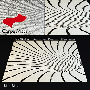 Tunnel Carpet by Carpet Vista 3D model image 1 