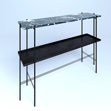 Gubi TS Console Table: Elegant Design & Spacious Size 3D model image 1 