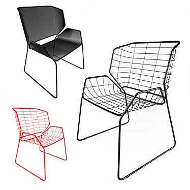 Cibidi's Organic Chair: Elegant and Eco-Friendly 3D model image 1 