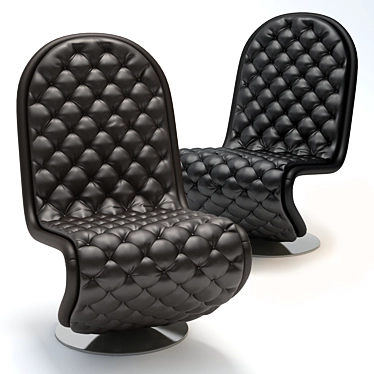 Verpan SYSTEM 1 2 3 Armchair: Sleek Design, Ultimate Comfort 3D model image 1 