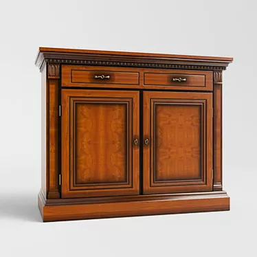 Italian Classic Cherry Wood Furniture 3D model image 1 