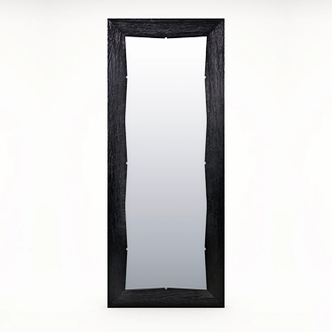 Elegant Oak Mirror Alzire 3D model image 1 