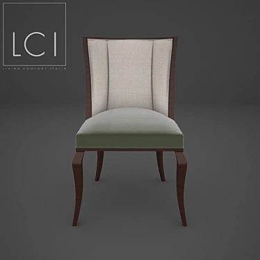 Italian Armchair N055L by LCI Decora 3D model image 1 