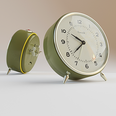 Vintage Soviet Alarm Clock 3D model image 1 