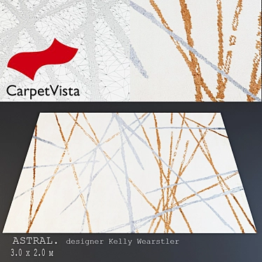 Astral Carpet Vista: Kelly Wearstler Design 3D model image 1 