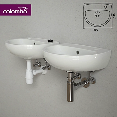 Title: Colombo Accent 40cm Sink Dispenser 3D model image 1 