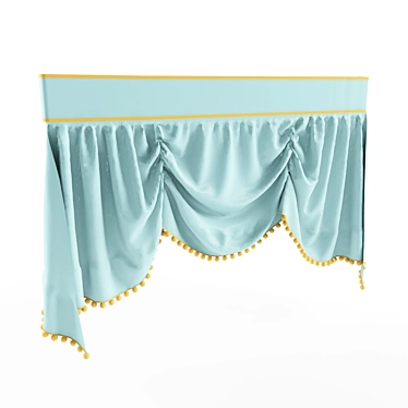 Elegant Drapes: Timeless Beauty 3D model image 1 