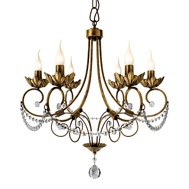 Elegant Chandelier Blitz 1889 3D model image 1 