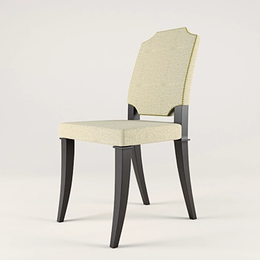 Elegant Laurel Dining Chair 3D model image 1 