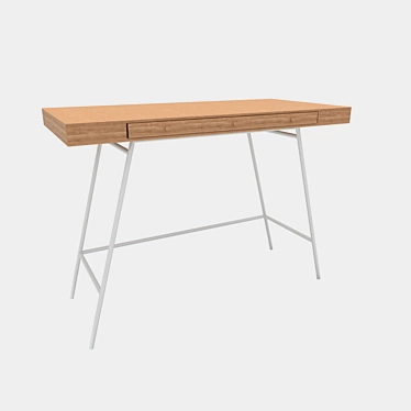 Compact Writing Desk 3D model image 1 