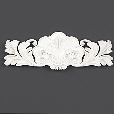 Elegant Decorative Bas-Relief 3D model image 1 