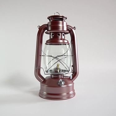 Vintage Loft Decorative Kerosene Lamp 3D model image 1 