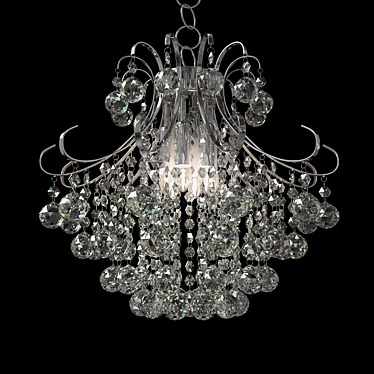 Luxury Crystal Chandelier - Elegant Lighting for Your Bedroom 3D model image 1 