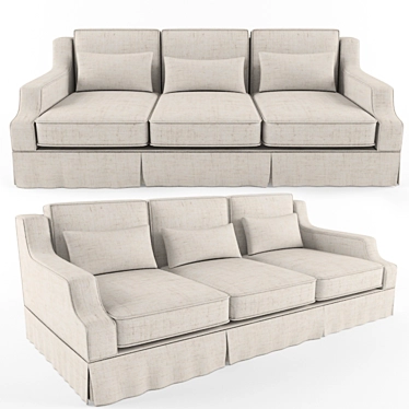 Montepulciano Sofa: 2400x1130x900, Fabric Upholstery 3D model image 1 