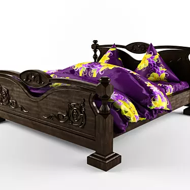 A bed in a classic style