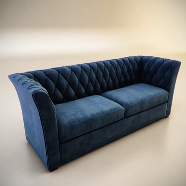 Stylish Parsom Sofa: 75x220x88cm 3D model image 1 