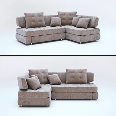 Elegant Palermo Sofa - 8 March Factory 3D model image 1 